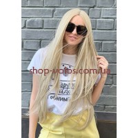 Длинный прямой термостойкий парик HEADLINE тон APRIC платиновый блонд